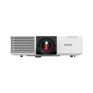 Proyector láser Epson PowerLite L530U de color blanco sobre fondo neutro