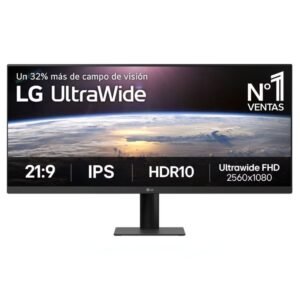 Monitor LG UltraWide 29U511A-B 29 pulgadas 21:9 IPS negro frontal